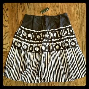 Striped Design Flowy Skirt